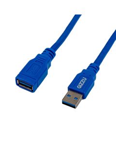 Gizzu USB 3.0 Extension Cable 5m Blue Sold By Technomobi
