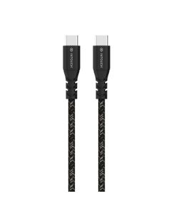 Intouch Recycled Braided Type C To Type C 60W 2.0M - Black