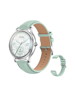 COLMi L28 Smart Watch 1.32inch AMOLED Display Round Smartwatch Green Sold By Technomobi