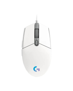 Logitech G203 LightSync Wired Gaming Mouse  White Sold By Technomobi