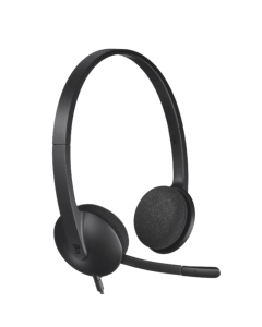 Logitech H340 USB Computer Headset Black Sold By Technomobi