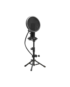 Lorgar Voicer 721 USB Condenser Gaming Microphone with Tripod Stand Black Sold By Technomobi