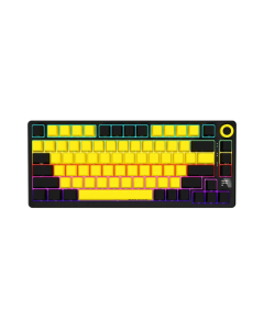 Lorgar KBP7075W  Wireless 75  Mechanical Gaming Keyboard Pro Black/Yellow Sold By Technomobi