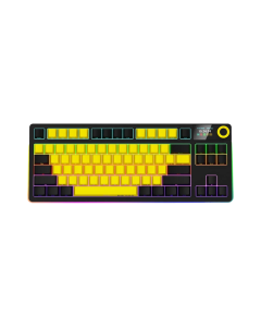 
Lorgar KBP70TKLW  Wireless TKL Mechanical Gaming Keyboard Pro Black/Yellow Sold By Technomobi