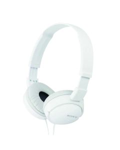 Sony MDR-ZX110 Wired Foldable Headphones in White sold by Technomobi