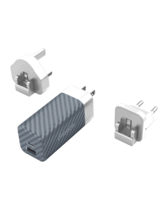 Energizer 65W Dual USB A And Type C Wall Charger Sliver/White Sold By Technomobi