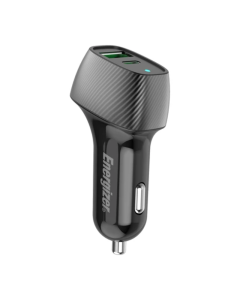 Energizer 38W Dual USB A And Type C Car Charger Black By Technomobi