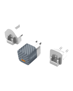 Energizer 38W Dual Wall Charger W/Type C Cable Sliver/White By Technomobi