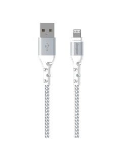 Energizer 2m  USB A to Lightning Cable White Sold By Technomobi