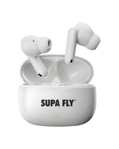 Supa Fly True Wireless Earbuds White Sold By Technomobi