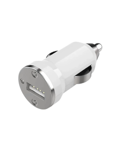 Mobile Bits 5 Watt USB A Car Charger - White & Grey