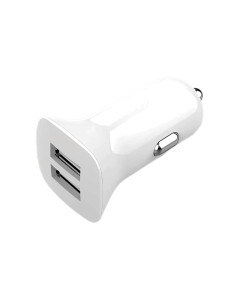 Mobile Bits 15 Watt Dual USB A Car Charger White Sold By Technomobi