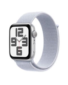 Apple Watch SE GPS 44mm Silver Aluminium Case with Blue Cloud Sport Loop