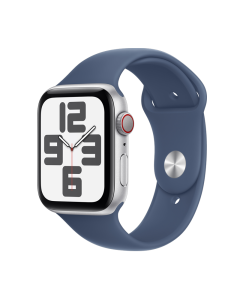 Apple Watch SE GPS 40mm Silver Aluminium Case with Denim Sport Band - S/M