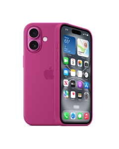 Apple iPhone 16 Plus Silicone Case with MagSafe - Fuchsia Pink