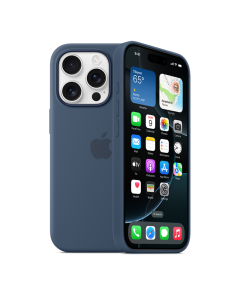 Apple iPhone 16 Pro Silicone Case with MagSafe - Denim