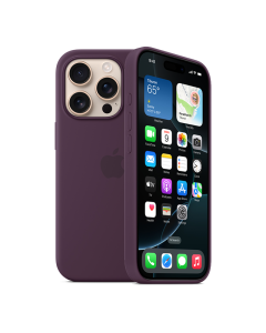 Apple iPhone 16 Pro Max Silicone Case with MagSafe - Plum