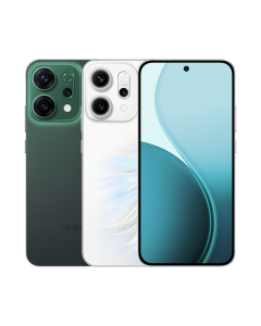 Oppo Reno 14 5G white and green sold by Technomobi