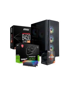 PCBuilder AMD Ryzen 5 5600X BARRICADE Windows 11 Gaming PC - Black