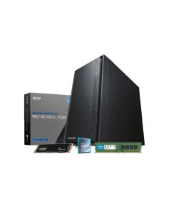 PCBuilder Intel i3 Windows 11 Desktop PC - Black