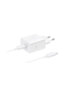 Samsung1 Port Travel  Adapter 45W Type C Cable - White