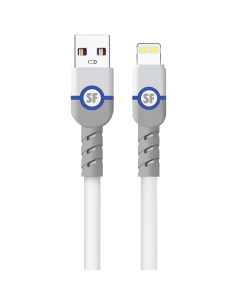 Supa Fly USB A To Lightning Charge And Sync 2m Cable - White