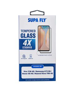 Supa Fly Tempered Glass Screen Protector for Vivo Y36 by Technomobi