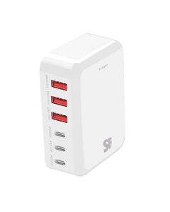 Supa Fly 114W 6 Port Smart Charging Station - White