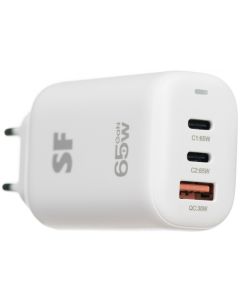 Superfly 65 Watt Gan 3 Port Wall Charger  sold by Technomobi

