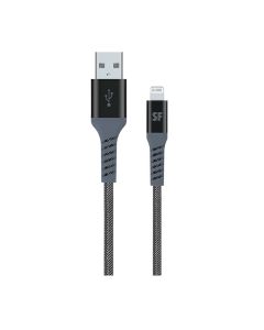 Supa Fly Signature Series Type-A to Lightning MFI Cable - Grey