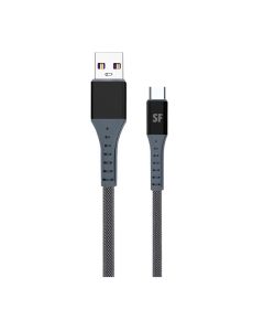 Supa Fly Signature Series 1.5m Type-C to USB Cable - Grey