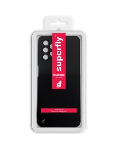 Superfly Black Silicone Thin Case for Samsung Galaxy A32 by Technomobi