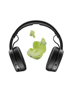 Skullcandy Bundle Crusher 3 Wireless Over-Ear Headphones + Smokin Buds True Wireless Earbuds Black & Matcha By Technomobi