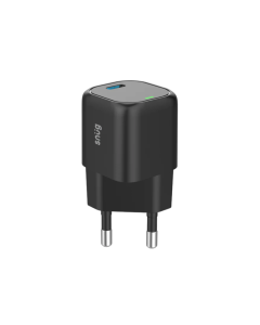 Snug 1 Port Mini PD Home Charger 25W Black Sold By Technomobi