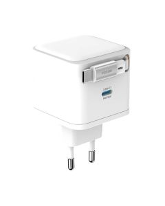 Snug 1 Port PD Charger With Retractable Cable 35W by Technomobi