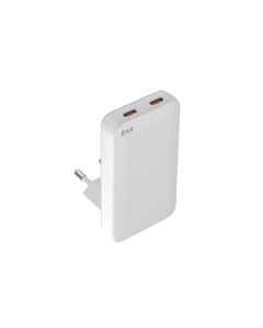 Snug 2 Port PD GaN Slim Wall Charger 65W White Sold By Technomobi
