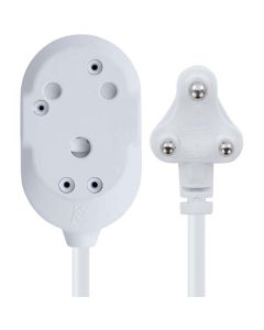 Switched 3m BTB Extension Cable/Cord/Lead Multiplug by Technomobi