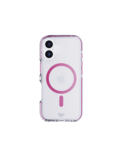 Tech21 EvoCrystal MagSafe Case Apple iPhone 17 Cyber Pink Sold By Technomobi