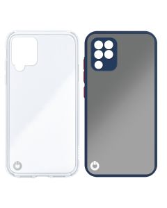 Toni Twin Prism/Merge Case Samsung Galaxy A22 4G in Clear and Blue sold by Technomobi