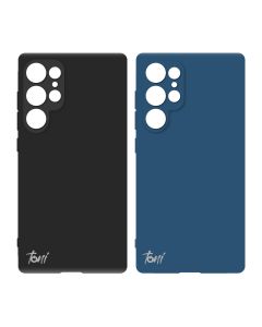 Toni Twin Silicone Case Samsung Galaxy S23 Ultra - Black / Blue