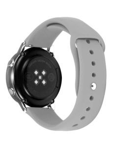 Toni Silicone Button Watch Strap 20mm in Grey sold bby Technomobi