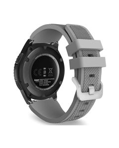 Toni Silicone Buckle Watch Strap 22mm - Grey