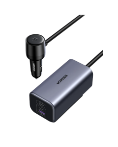 UGREEN GaN 4 Port Car Charger 150W - Grey