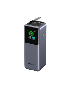 UGREEN 20000mAh Power Bank With Retractable Cable 165W Grey Sold By Technomobi