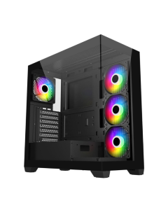 FSP M340 ARGB ATX Gaming Chassis - Black Sold By Technomobi