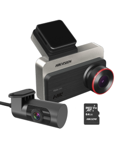 Hikvision C200S Dashcam, with 64GB Micro-SD Sold By Technomobi