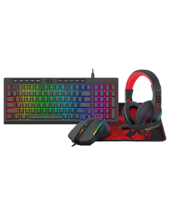 Redragon 4-in-1 Keyboard | Mouse | Mousepad | Headset Gaming Combo Sold By Technomobi