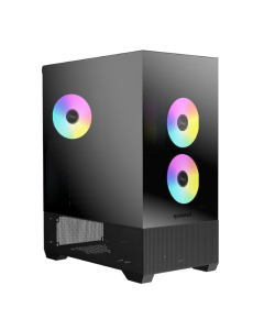 Raidmax I801 AIR CHROME E-ATX |ATX | Micro-ATX | Mini-ITX ARGB Mid-Tower Gaming Chassis Black Sold By Technomobi