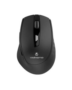 Volkano Chrome Series 2.4Ghz Wireless Ergonomic Mouse - Black