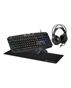 VX Gaming Heracles Series 4-in-1 Gaming Combo Black Sold By Technomobi